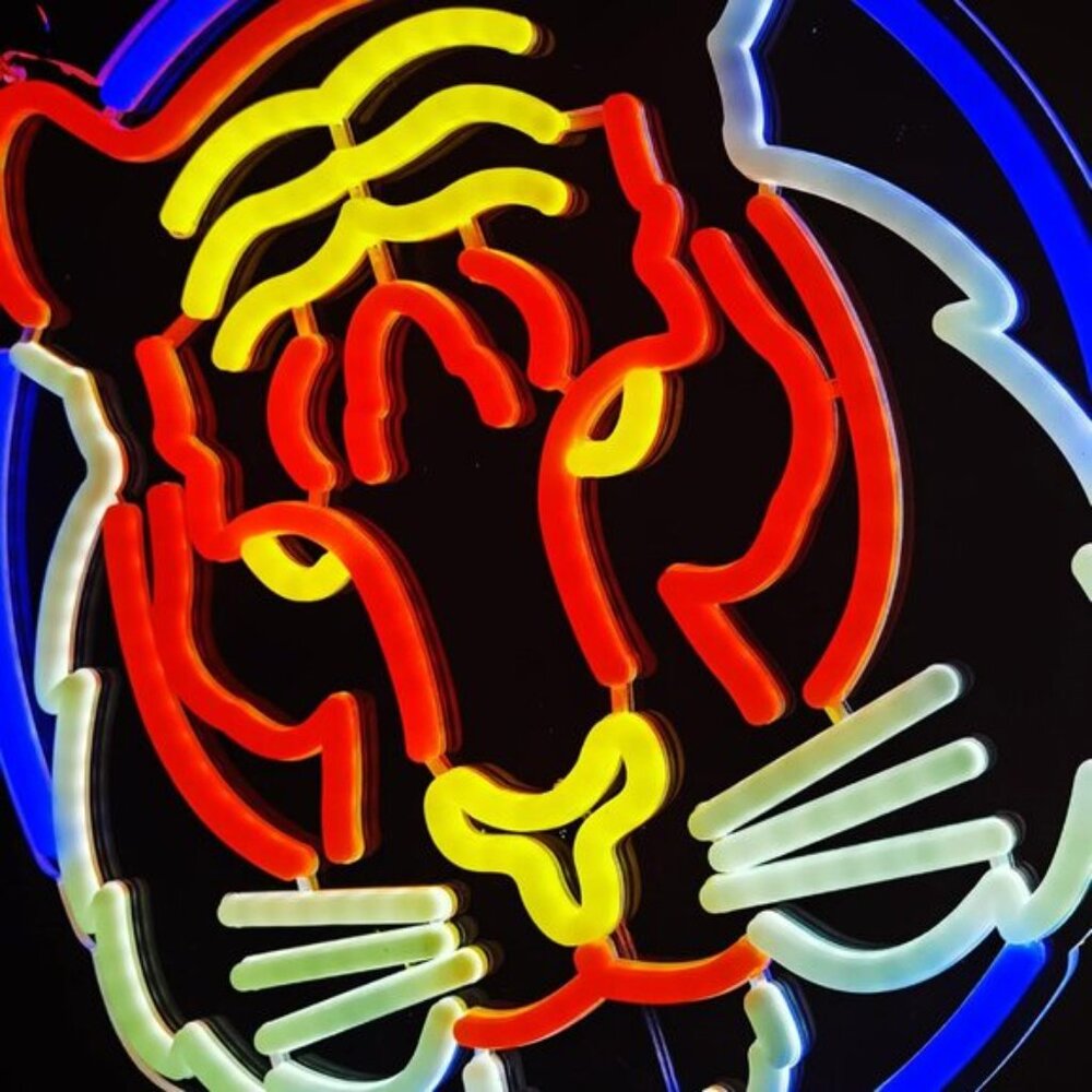 New Tiger LED Neon Sign Light, Beer Bar, Club, Bedroom & Man Cave Wall Decor - Picture 5 of 6
